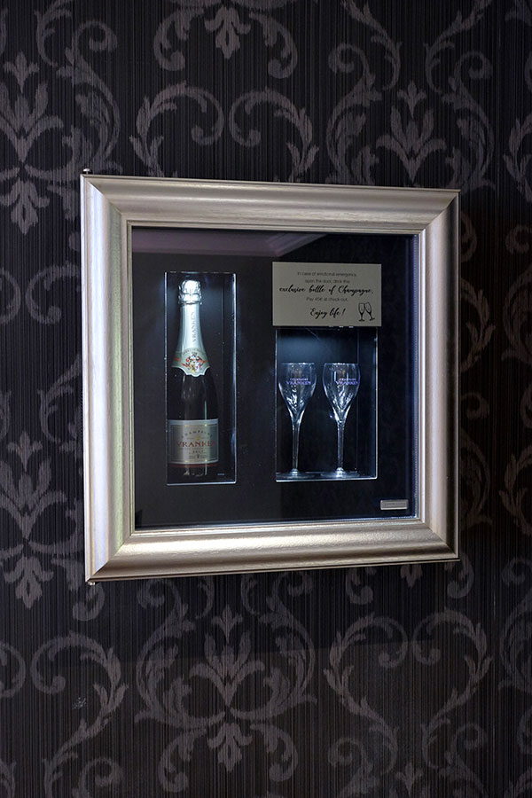 Romantic Night with a bottle of Champagne